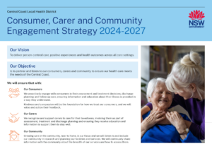 Consumer, Carer & Community Engagement Strategy 2024 - 2027 cover