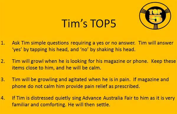 Tim's TOP5