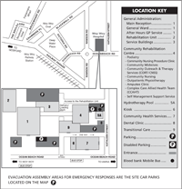 Woy Woy Hospital site map