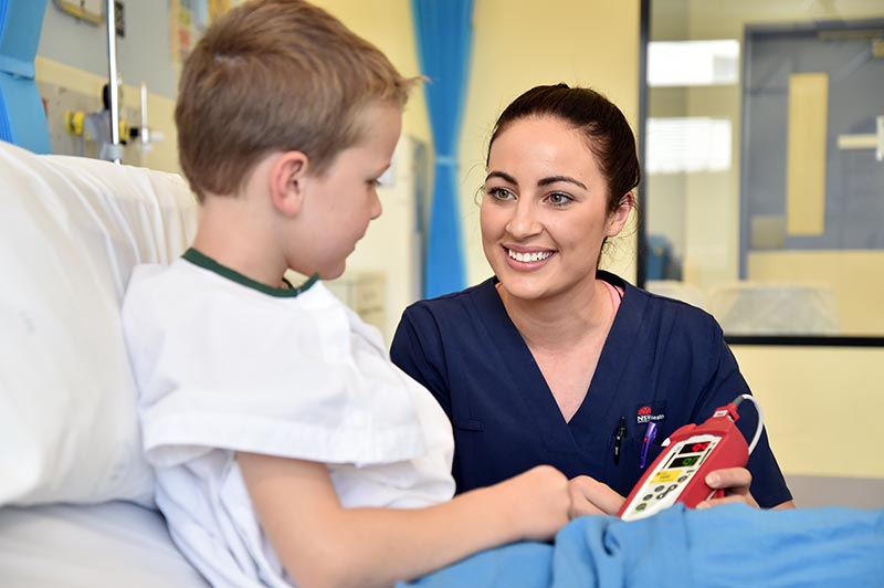 Childrens ward and staff