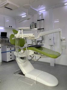 Inside the mobile dental clinic
